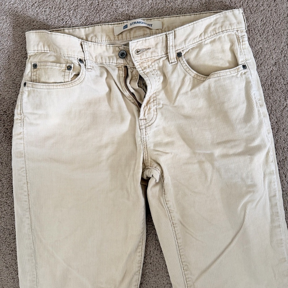 Vintage Gap Corduroy Pants Mens 32x34 Tan Straight Fit - Picture 4 of 5